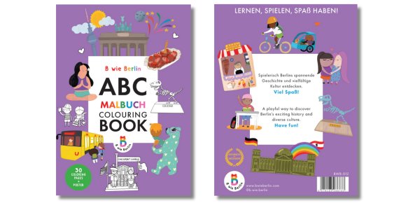 B wie Berlin ABC Malbuch mit Poster