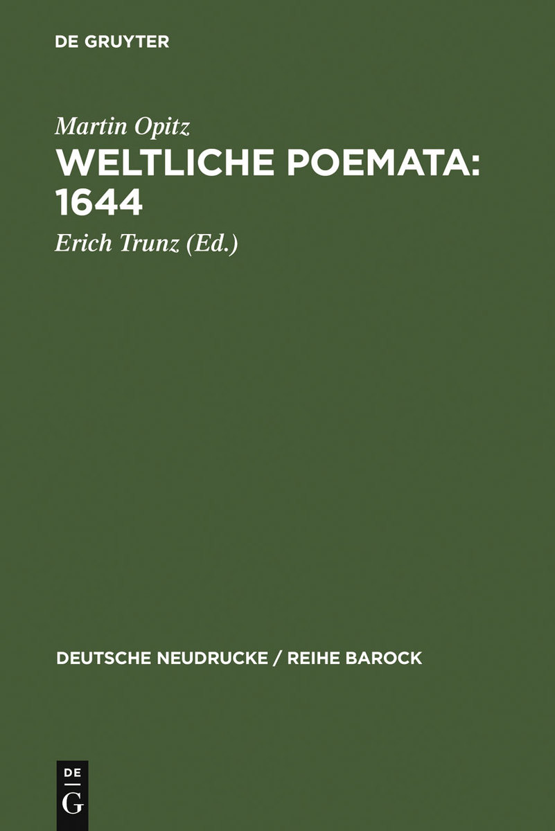 Weltliche Poemata : 1644