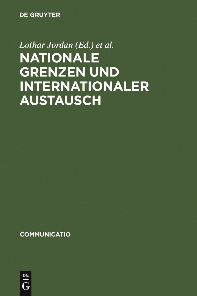 Nationale Grenzen und internationaler Austausch