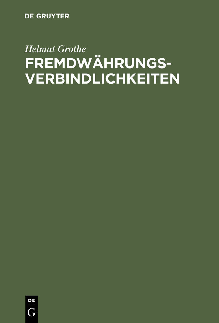 Fremdwährungsverbindlichkeiten