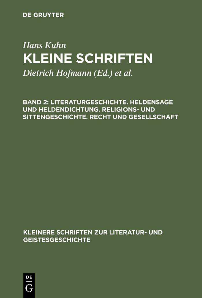 Literaturgeschichte. Heldensage und Heldendichtung. Religions- und Sittengeschichte. Recht und Gesellschaft