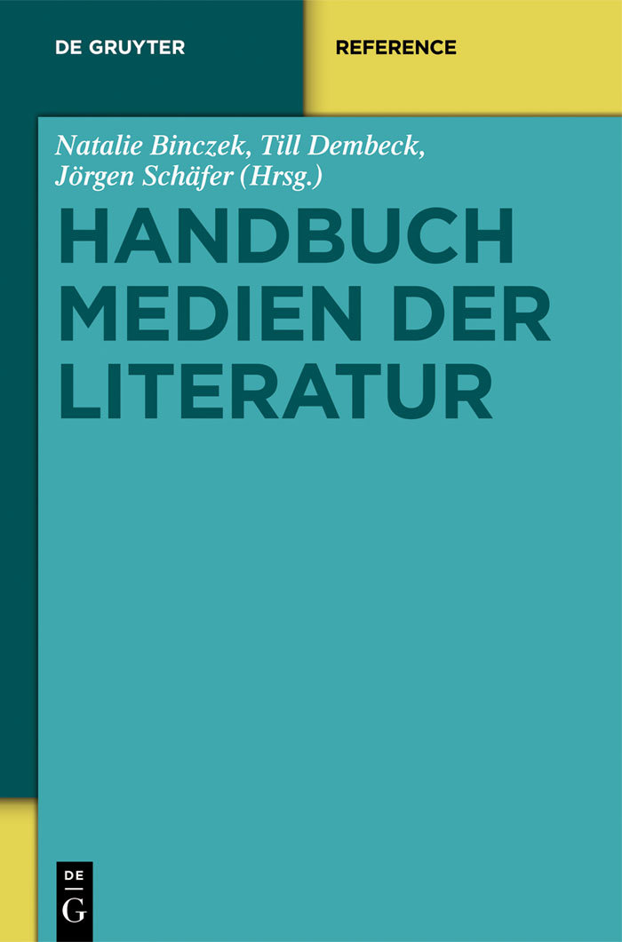 Handbuch Medien der Literatur