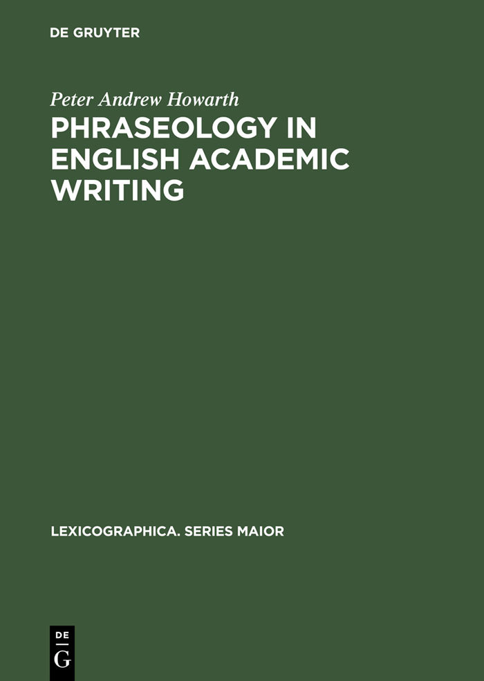 Phraseology in English Academic Writing