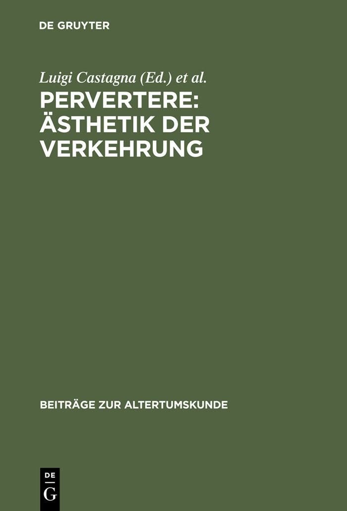 Pervertere: Ästhetik der Verkehrung