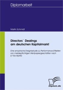 Directors` Dealings am deutschen Kapitalmarkt