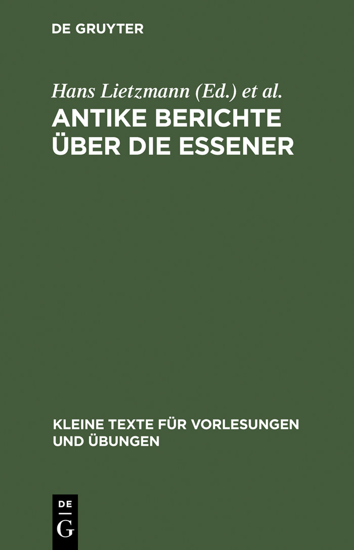 Antike Berichte über die Essener