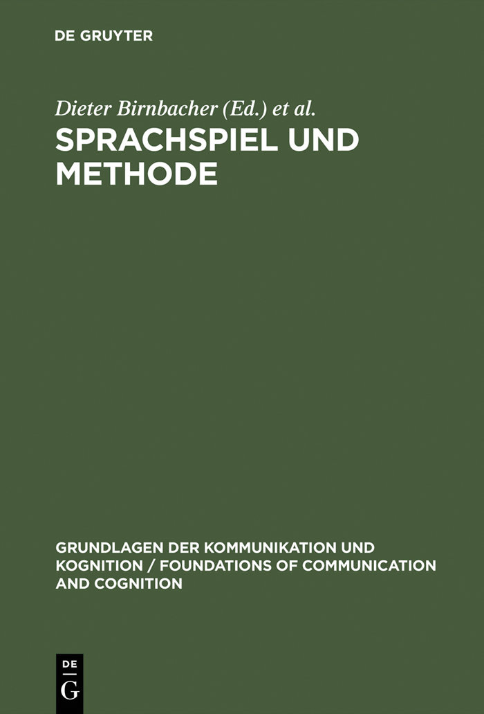 Sprachspiel und Methode