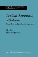 Lexical-Semantic Relations