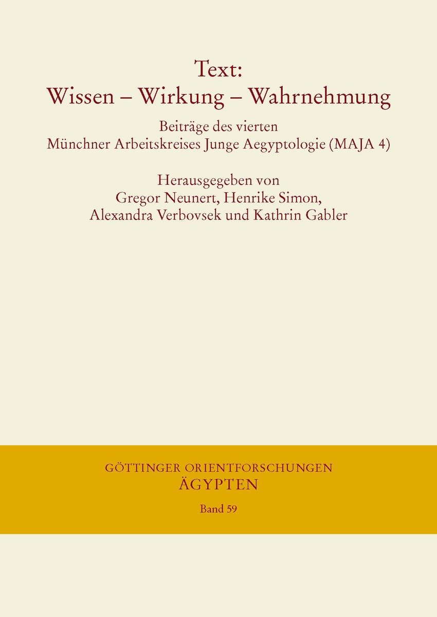 Text: Wissen - Wirkung - Wahrnehmung