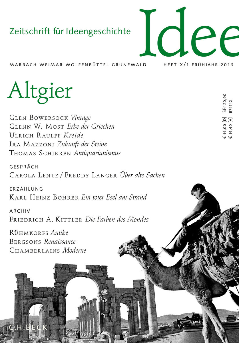 Zeitschrift für Ideengeschichte Heft X/1 Frühjahr 2016