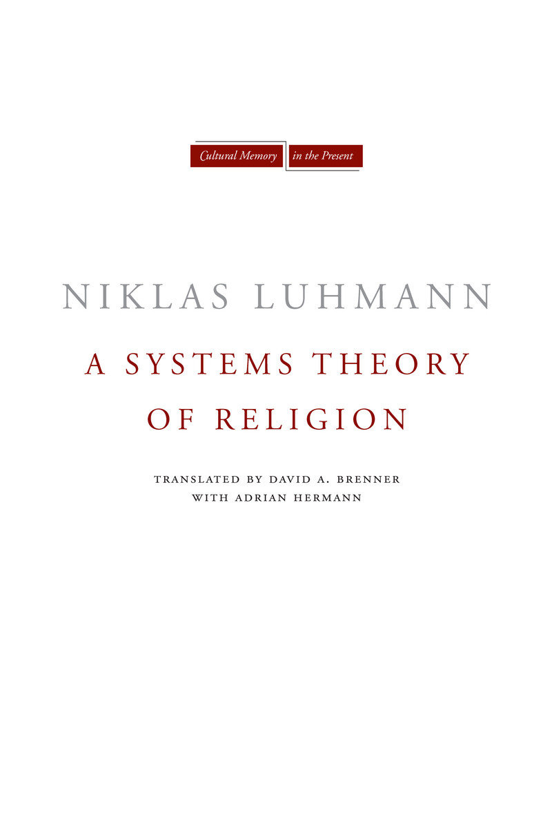 A Systems Theory of Religion