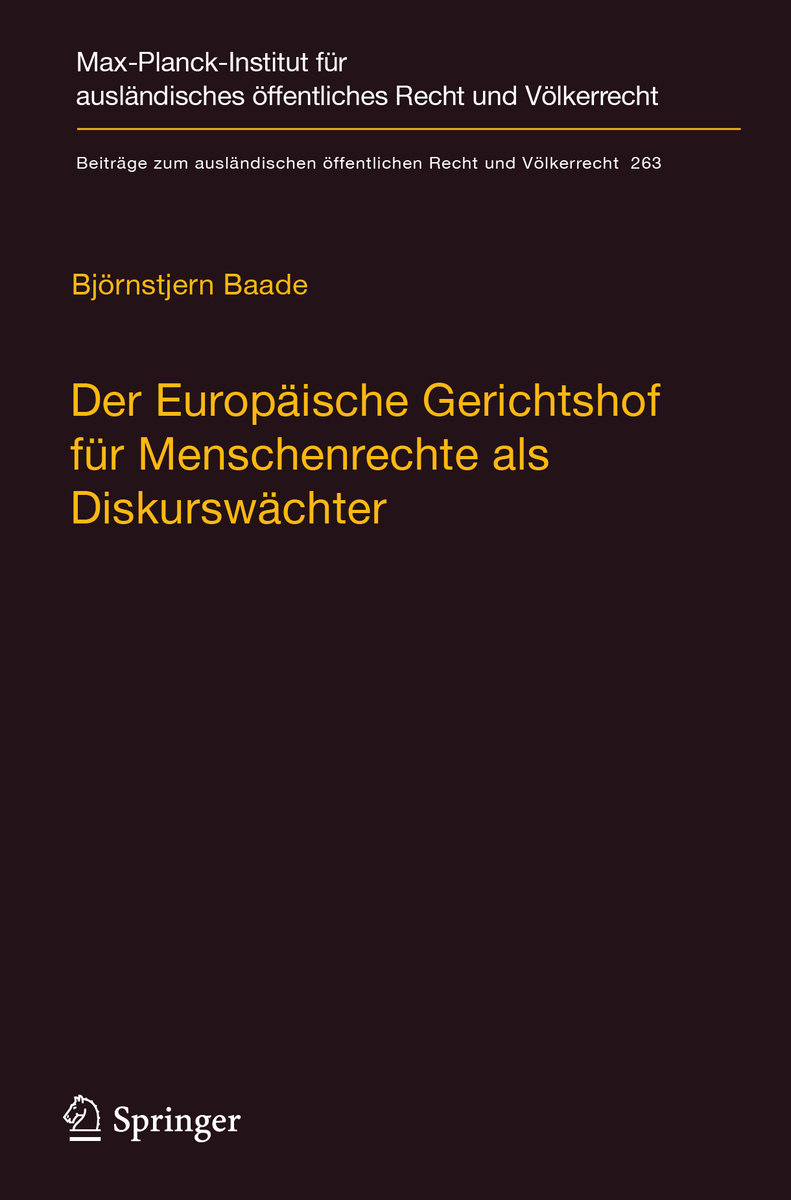 Der Europäische Gerichtshof für Menschenrechte als Diskurswächter