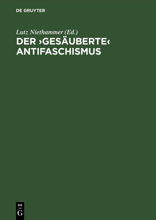 Der  gesäuberte  Antifaschismus