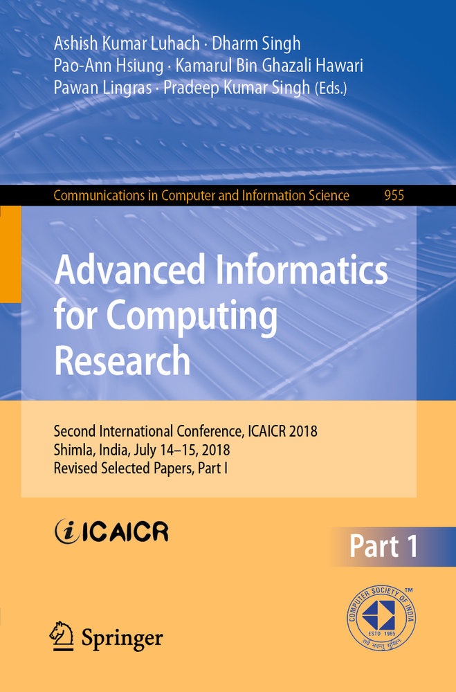 Advanced Informatics for Computing Research