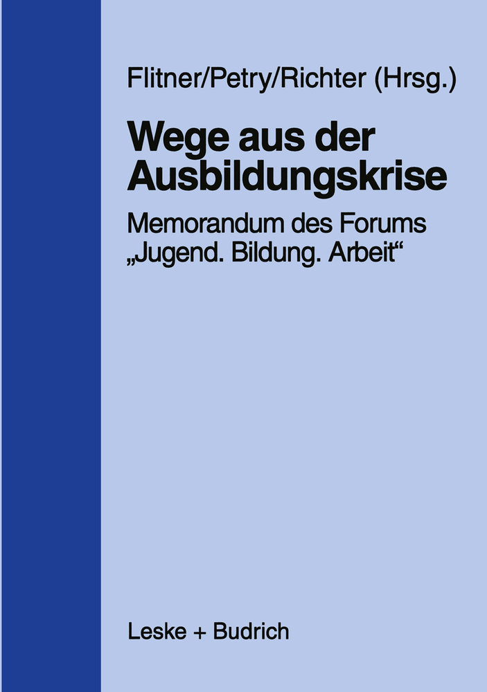 Wege aus der Ausbildungskrise