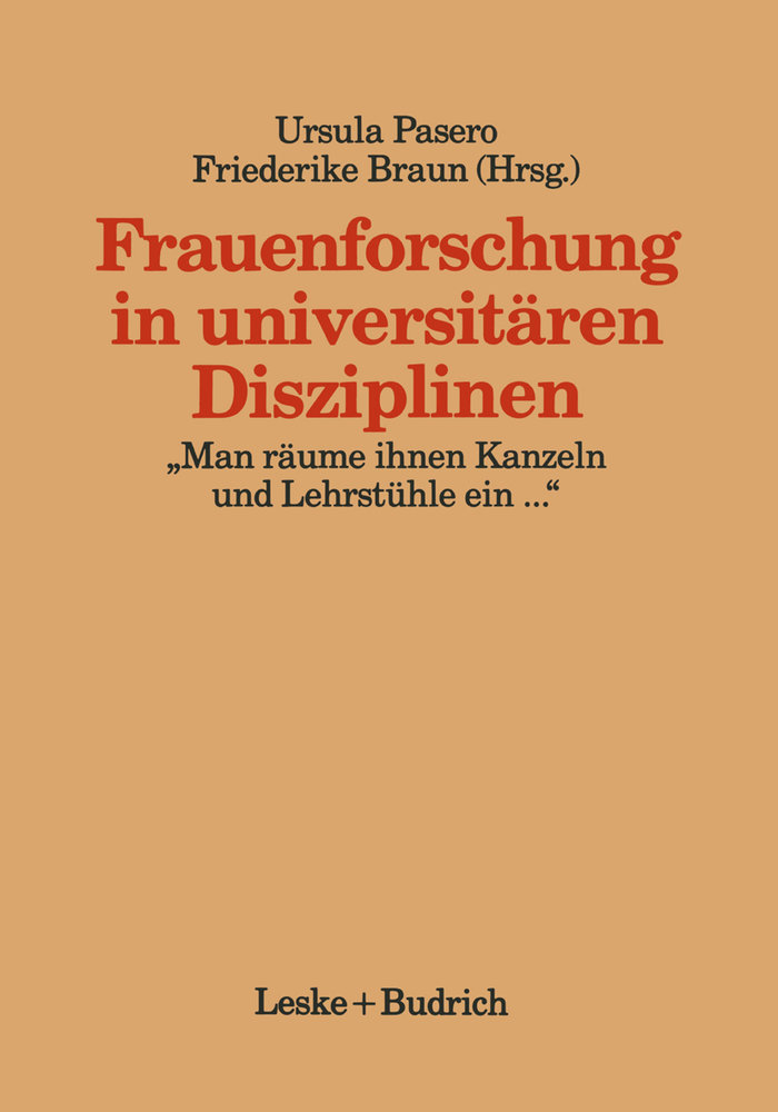 Frauenforschung in universitären Disziplinen