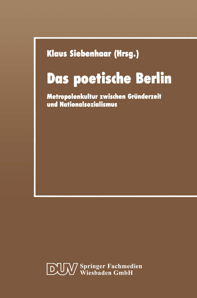 Das poetische Berlin