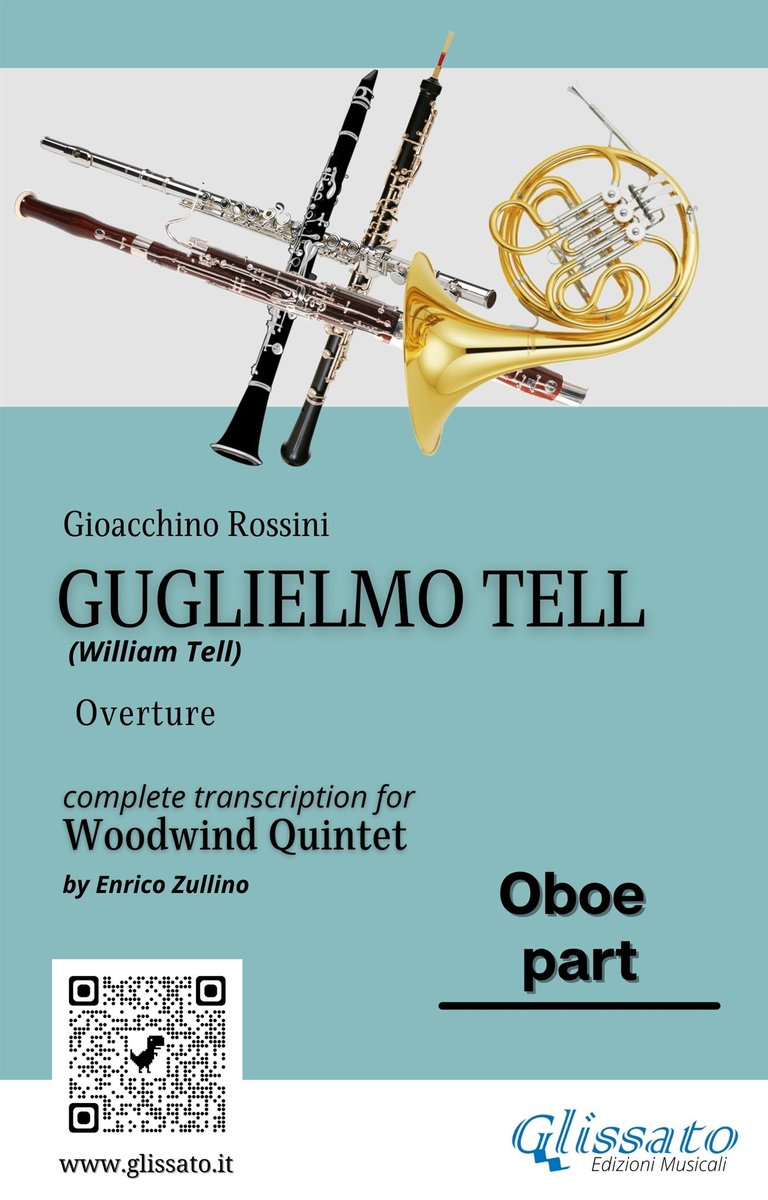 Oboe part of 'Guglielmo Tell' for Woodwind Quintet