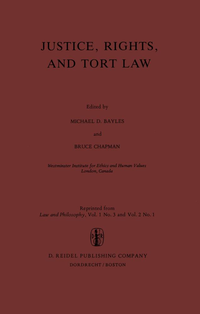 Justice, Rights, and Tort Law