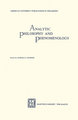 Analytic Philosophy and Phenomenology