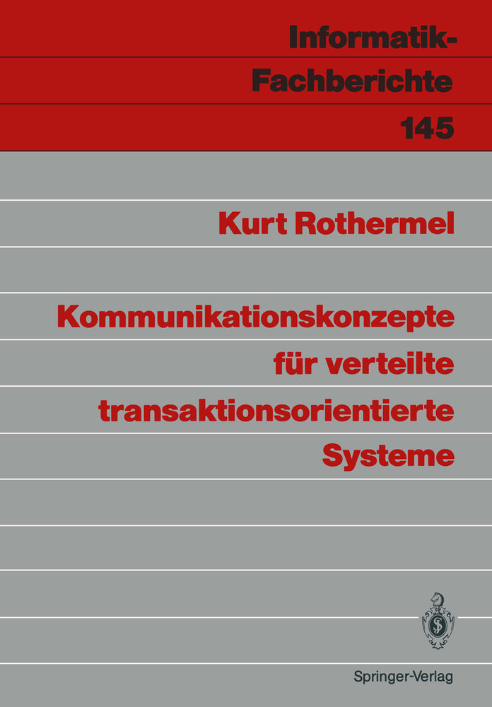 Kommunikationskonzepte für verteilte transaktionsorientierte Systeme