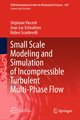 Small Scale Modeling and Simulation of Incompressible Turbulent Multi-Phase Flow