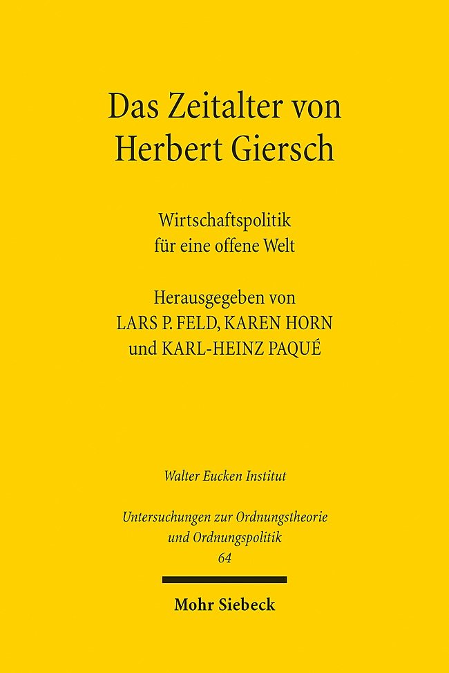 Das Zeitalter von Herbert Giersch