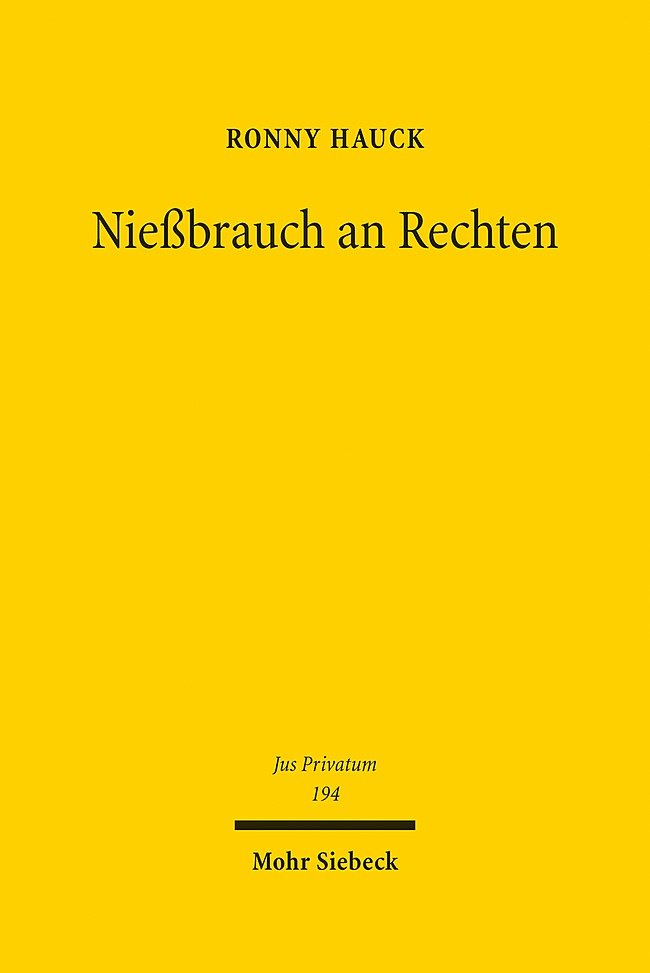 Nießbrauch an Rechten