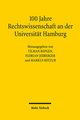 100 Jahre Rechtswissenschaft an der Universität Hamburg