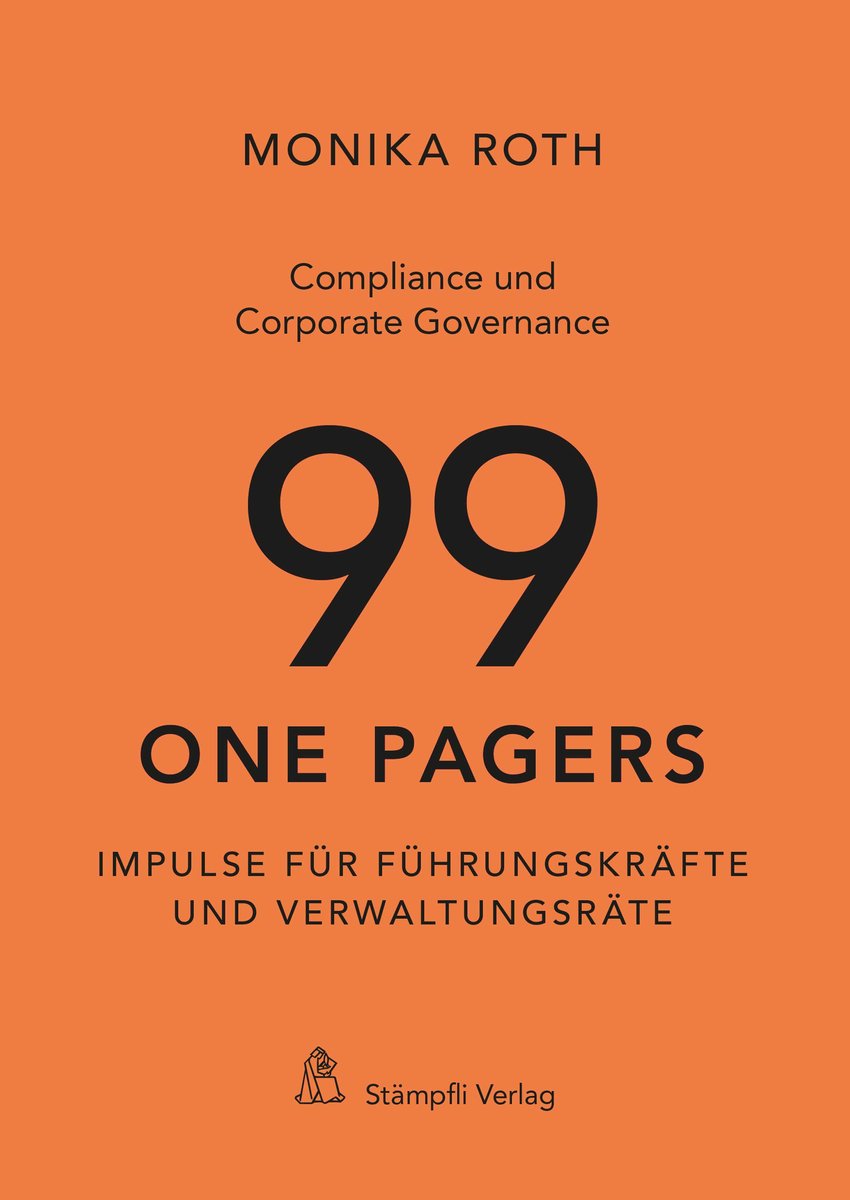 Compliance und Corporate Governance - 99 One Pagers