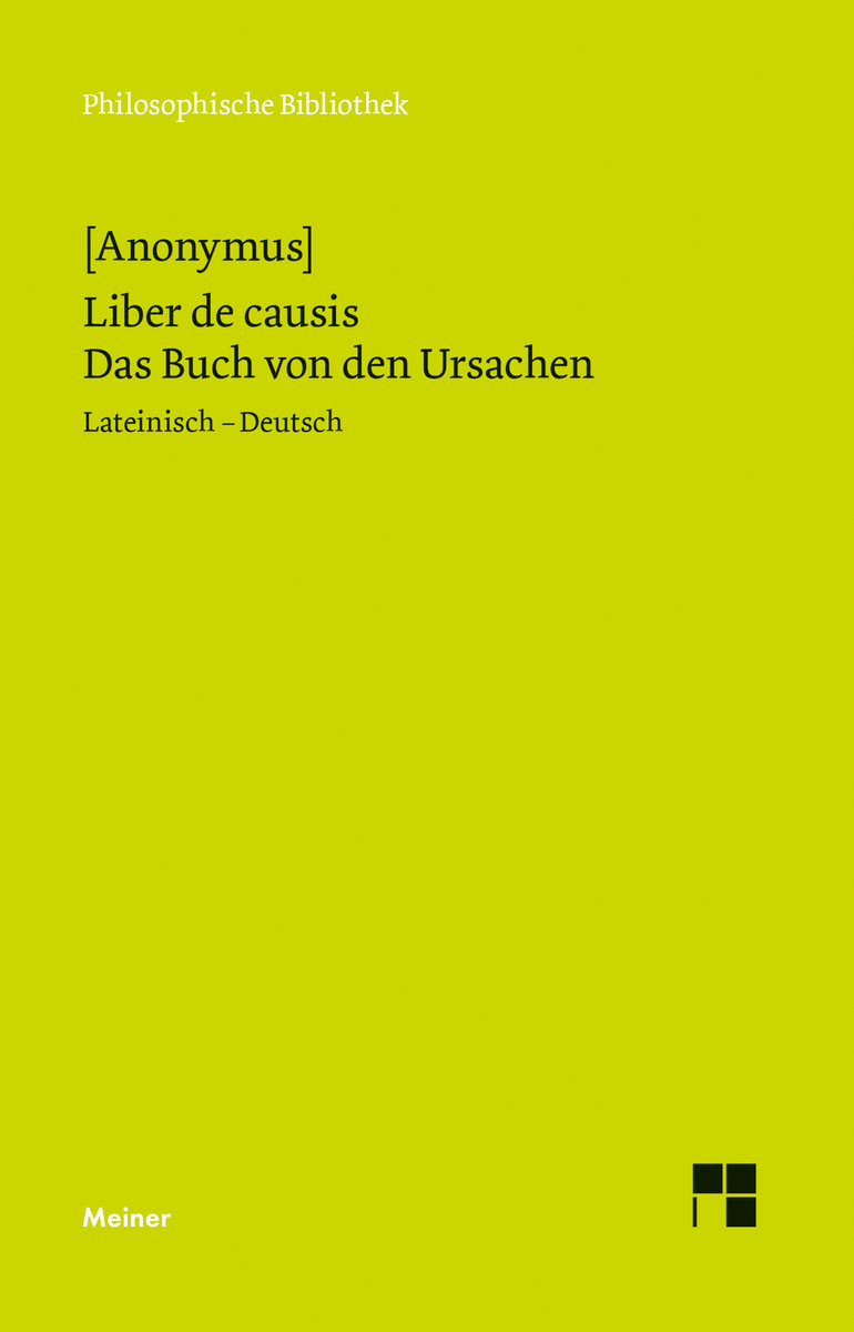 Liber de causis. Das Buch von den Ursachen