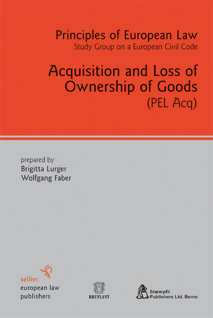 Acquisition and Loss of Ownership of Goods