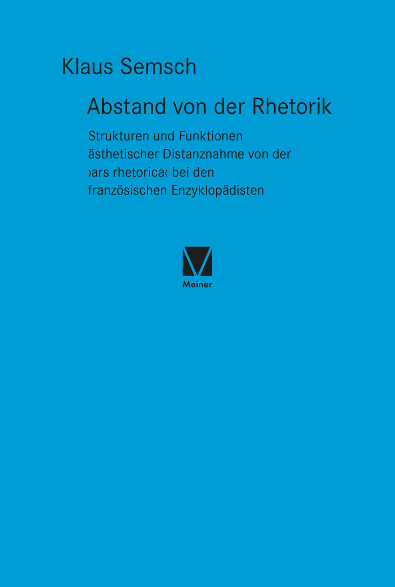 Abstand von der Rhetorik