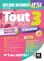 Tout le semestre 3 en fiches mémos - DEI IFSI - 6e édition - Révision et entraînement