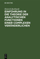 Einführung in die Theorie der analytischen Functionen einer complexen Veränderlichen