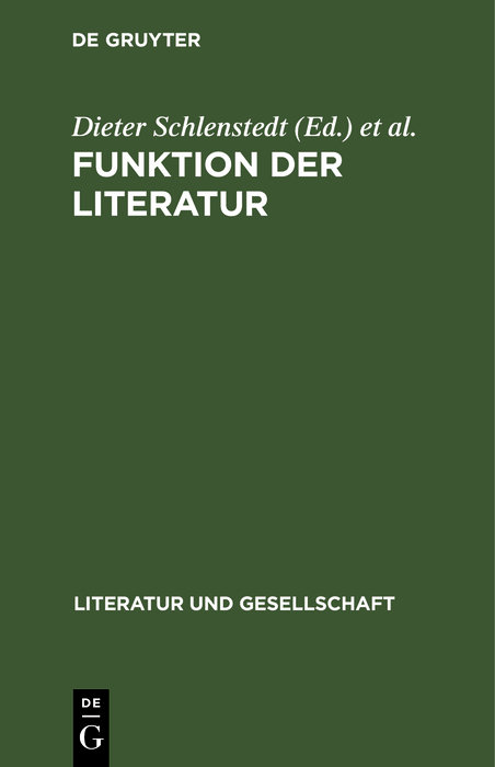 Funktion der Literatur