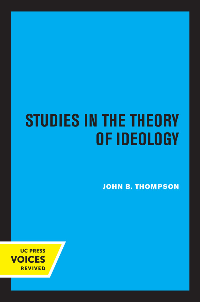 Studies in the Theory of Ideology