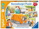 Ravensburger tiptoi Puzzle 00138 Puzzle für kleine Entdecker: Müllabfuhr, Kinderpuzzle ab 3 Jahren, für 1 Spieler