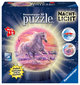 Ravensburger 3D Puzzle 11843 - Nachtlicht Puzzle-Ball Pferde am Strand - 72 Teile - ab 6 Jahren, LED Nachttischlampe mit