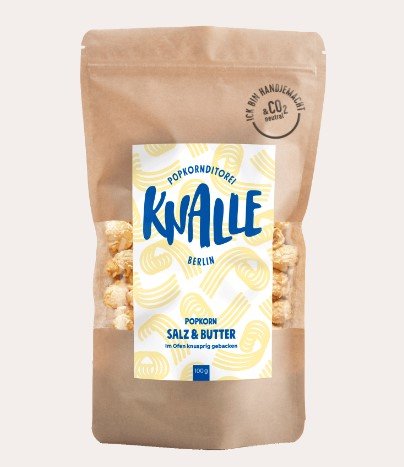 Salz & Butter - Popcorn Snack - Knalle Popkorn - 100g