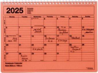 MARK'S 2025 Tischkalender M, Orange