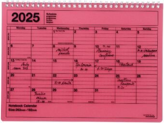 MARK'S 2025 Tischkalender M, Red