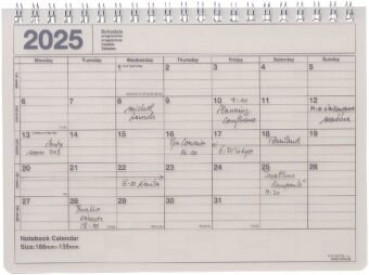 MARK'S 2025 Tischkalender S, Ivory