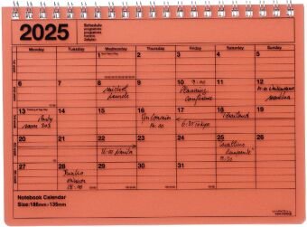 MARK'S 2025 Tischkalender S, Orange