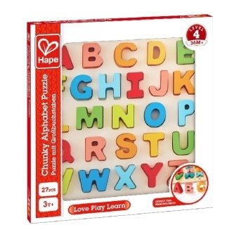 Hape Puzzle mit Großbuchstaben (Kinderpuzzle)