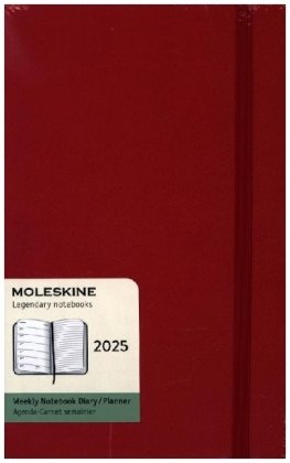 Moleskine 12 Monate Wochen Notizkalender 2025, Large/A5