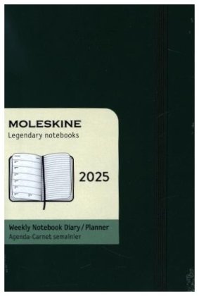 Moleskine 12 Monate Wochen Notizkalender 2025, Pocket/A6