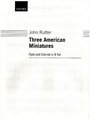 3 American Miniatures for flute and clarinet - score