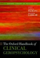 The Oxford Handbook of Clinical Geropsychology