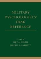 Military Psychologists' Desk Reference